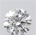 0.41 Carats, Round with Excellent Cut, E Color, VS2 Clarity and Certified by GIA
