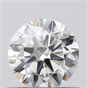 0.50 Carats, Round with Excellent Cut, H Color, VVS1 Clarity and Certified by GIA