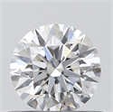 0.51 Carats, Round with Excellent Cut, E Color, VS2 Clarity and Certified by GIA