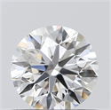 0.57 Carats, Round with Excellent Cut, E Color, VVS1 Clarity and Certified by GIA