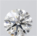 0.45 Carats, Round with Excellent Cut, H Color, VVS1 Clarity and Certified by GIA