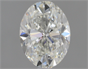 0.81 Carats, Oval H Color, VVS1 Clarity and Certified by GIA