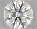 0.76 Carats, Round with Excellent Cut, H Color, VS1 Clarity and Certified by GIA