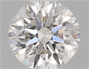 0.44 Carats, Round with Excellent Cut, G Color, VS2 Clarity and Certified by GIA