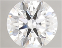Lab Created Diamond 1.02 Carats, Round with ideal Cut, D Color, vs1 Clarity and Certified by IGI