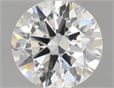 0.50 Carats, Round with Excellent Cut, J Color, VVS1 Clarity and Certified by GIA