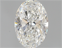 0.50 Carats, Oval F Color, SI2 Clarity and Certified by GIA