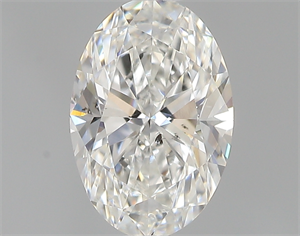 Picture of 0.50 Carats, Oval F Color, SI2 Clarity and Certified by GIA