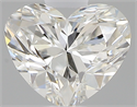 0.46 Carats, Heart I Color, IF Clarity and Certified by GIA