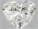 0.71 Carats, Heart I Color, VS1 Clarity and Certified by GIA