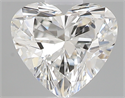 0.40 Carats, Heart G Color, VVS2 Clarity and Certified by GIA