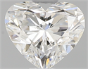 0.55 Carats, Heart G Color, VVS1 Clarity and Certified by GIA