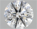 Lab Created Diamond 2.42 Carats, Round with ideal Cut, G Color, vs1 Clarity and Certified by IGI