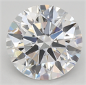 Lab Created Diamond 2.27 Carats, Round with ideal Cut, E Color, vvs2 Clarity and Certified by IGI