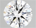 Lab Created Diamond 2.08 Carats, Round with excellent Cut, D Color, vs1 Clarity and Certified by IGI