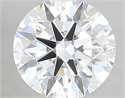 Lab Created Diamond 2.07 Carats, Round with ideal Cut, E Color, vvs1 Clarity and Certified by IGI