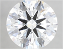 Lab Created Diamond 2.06 Carats, Round with ideal Cut, D Color, vs1 Clarity and Certified by IGI