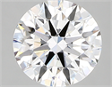 Lab Created Diamond 2.04 Carats, Round with ideal Cut, E Color, vvs2 Clarity and Certified by IGI