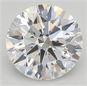 Lab Created Diamond 2.02 Carats, Round with ideal Cut, E Color, vs2 Clarity and Certified by IGI