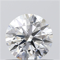 0.51 Carats, Round with Excellent Cut, D Color, VVS2 Clarity and Certified by GIA