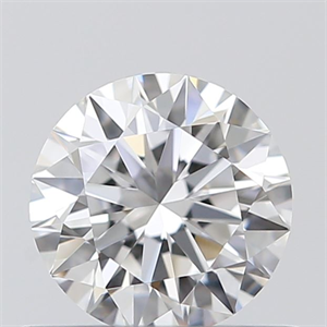 Picture of 0.50 Carats, Round with Excellent Cut, D Color, IF Clarity and Certified by GIA
