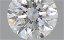 2.09 Carats, Round with Excellent Cut, I Color, SI1 Clarity and Certified by GIA