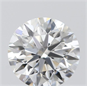 0.55 Carats, Round with Excellent Cut, E Color, VVS2 Clarity and Certified by GIA