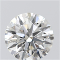 0.62 Carats, Round with Excellent Cut, H Color, VS1 Clarity and Certified by GIA