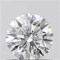 0.57 Carats, Round with Excellent Cut, G Color, VVS2 Clarity and Certified by GIA