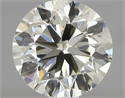0.70 Carats, Round with Very Good Cut, N Color, VS2 Clarity and Certified by GIA