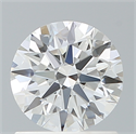 Lab Created Diamond 1.04 Carats, Round with Ideal Cut, E Color, IF Clarity and Certified by IGI