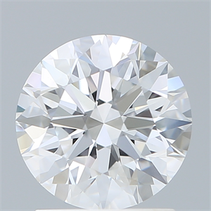 Picture of Lab Created Diamond 1.56 Carats, Round with Ideal Cut, E Color, VVS2 Clarity and Certified by IGI