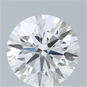 Lab Created Diamond 1.52 Carats, Round with Ideal Cut, E Color, VVS2 Clarity and Certified by IGI