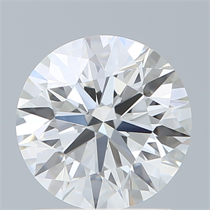 Picture of Lab Created Diamond 1.52 Carats, Round with Ideal Cut, E Color, VVS2 Clarity and Certified by IGI