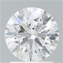 Lab Created Diamond 1.50 Carats, Round with Excellent Cut, D Color, IF Clarity and Certified by IGI