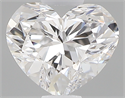 0.40 Carats, Heart D Color, VVS1 Clarity and Certified by GIA