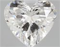 0.90 Carats, Heart F Color, VVS2 Clarity and Certified by GIA