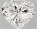 0.43 Carats, Heart G Color, VVS2 Clarity and Certified by GIA