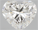 0.55 Carats, Heart G Color, VVS2 Clarity and Certified by GIA