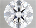 Lab Created Diamond 2.11 Carats, Round with ideal Cut, D Color, vvs2 Clarity and Certified by IGI