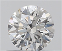 0.47 Carats, Round with Excellent Cut, H Color, VS2 Clarity and Certified by GIA