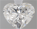 0.40 Carats, Heart F Color, VVS1 Clarity and Certified by GIA