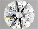 Lab Created Diamond 3.09 Carats, Round with ideal Cut, E Color, vvs2 Clarity and Certified by IGI