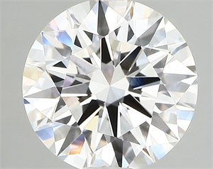 Picture of Lab Created Diamond 3.09 Carats, Round with ideal Cut, E Color, vvs2 Clarity and Certified by IGI