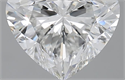 1.51 Carats, Heart F Color, SI1 Clarity and Certified by GIA