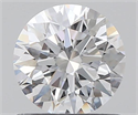 0.71 Carats, Round with Excellent Cut, D Color, VVS2 Clarity and Certified by GIA