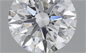 0.90 Carats, Round with Excellent Cut, D Color, SI1 Clarity and Certified by GIA