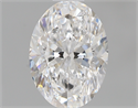 0.60 Carats, Oval D Color, VVS1 Clarity and Certified by GIA