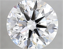 Lab Created Diamond 1.76 Carats, Round with ideal Cut, D Color, vs2 Clarity and Certified by IGI