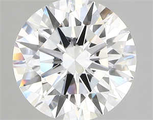Picture of Lab Created Diamond 3.07 Carats, Round with ideal Cut, E Color, vvs2 Clarity and Certified by IGI